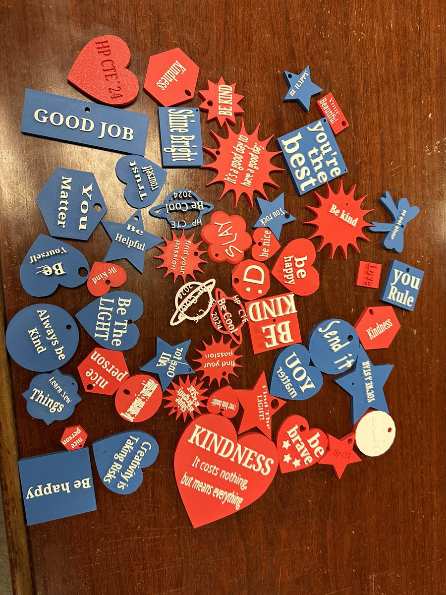 Day 140 we printed a bunch of kindness charms. #RoadTo180