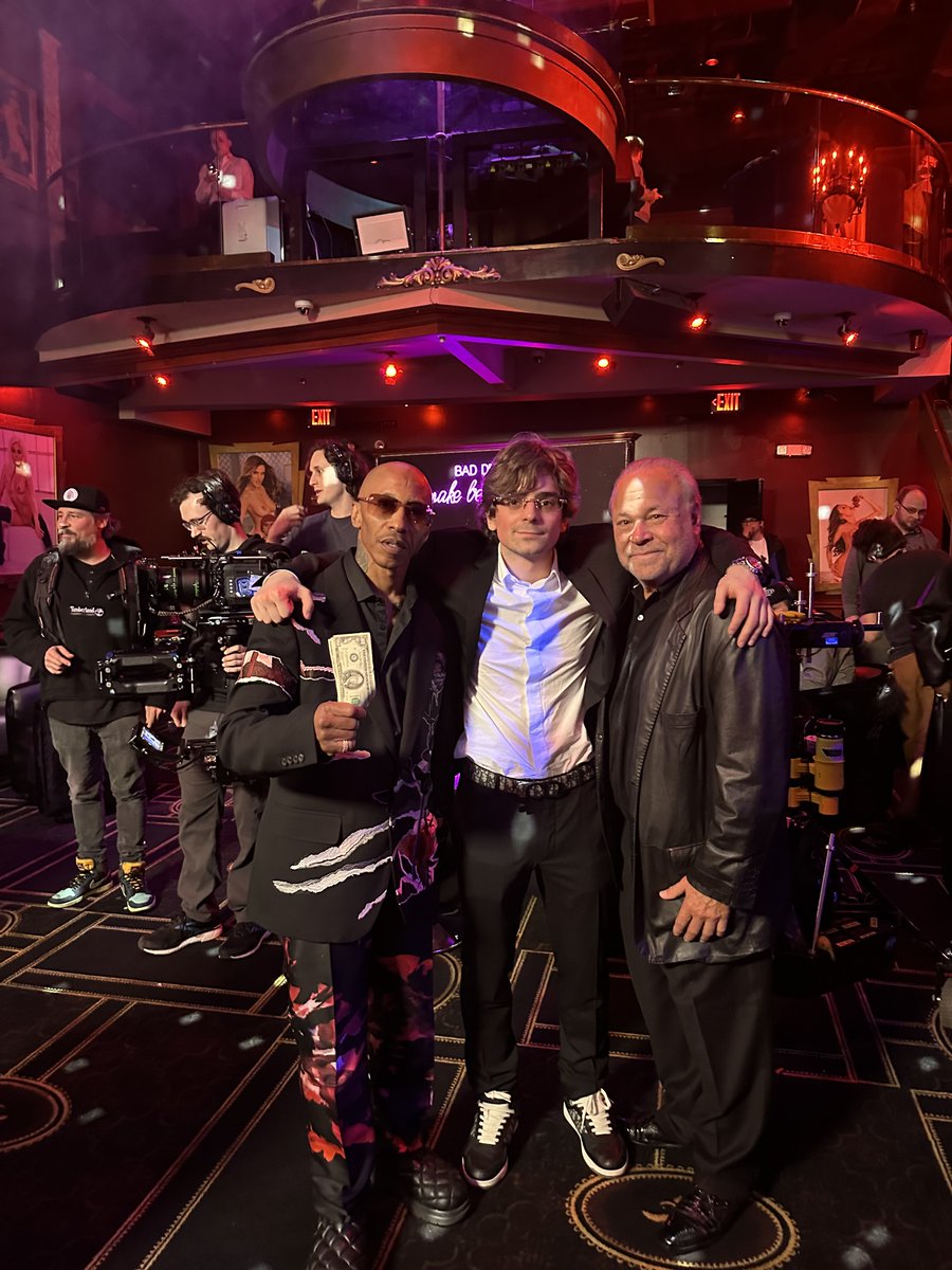 With director, Tony Scaramucci Jr AKA Mooch, and rapper, Fredro Starr @Fredro_Starr on the set of Money Talk$. My grandson, Jaxon Cain has a starring role as Benji. I took a small part to be in the same movie as my grandson!