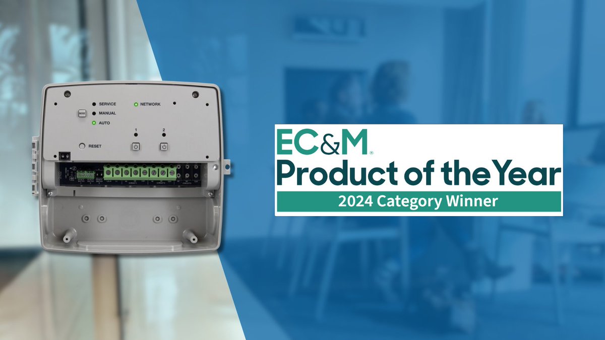 intermatic's tweet image. We’re proud to share that the ETW Series was recently named a Product of the Year for 2024 by @ecmmagazine!  🏆 Join us in celebrating this fantastic achievement and be sure to check out EC&amp;amp;M’s article for more details - bit.ly/3IF9n40 #Intermatic #WirelessControl