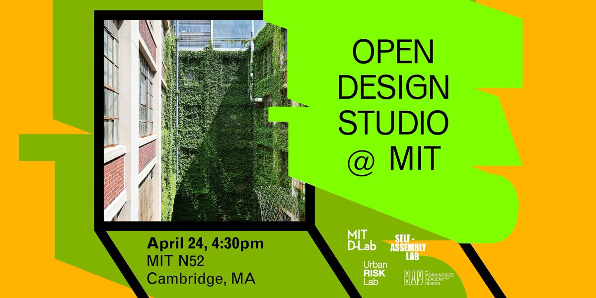 📢 3/24: Open Design Studio @ MIT — register online at buff.ly/49t2Chy Meet emerging designers from @mitdesignx, @dlab_mit, @SelfAssemblyLab, @urbanrisklab and some of MAD's Design Fellows as part of @BosDesignWeek.