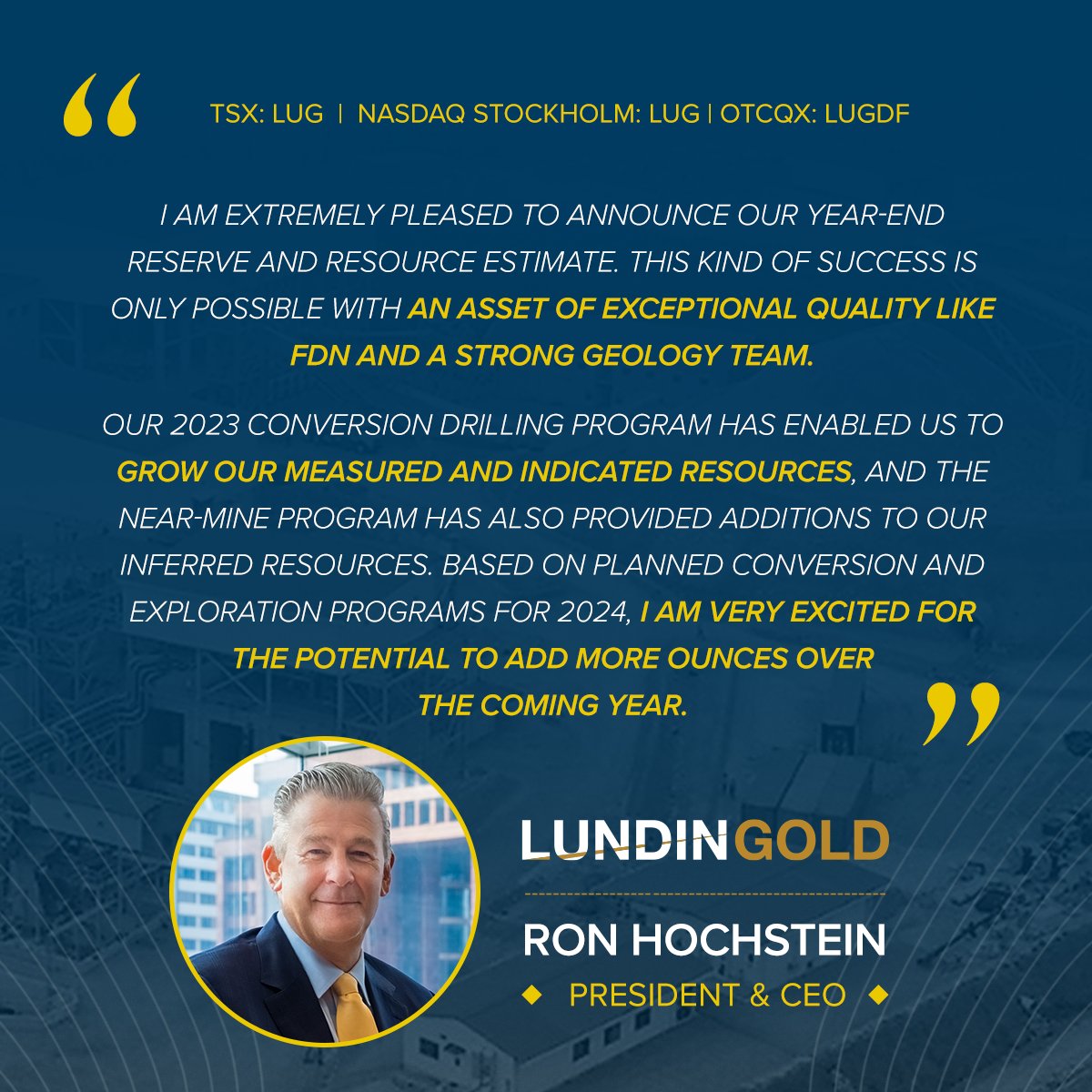 💬 Curious about the catalysts behind our latest 5.50 Million oz. Mineral Reserve increase? President and CEO, Ron Hochstein shares his thoughts on the company's recent strides. ➡️ Explore the full figures and details by reading our latest press release: bit.ly/3TUoxss
