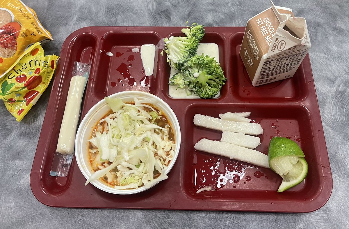 District staff had lunch at Longfellow Elementary today! It is Pozole Day. The students were gracious hosts. Nothing makes you feel more special than a Kindergarten telling you to "have a nice lunch".