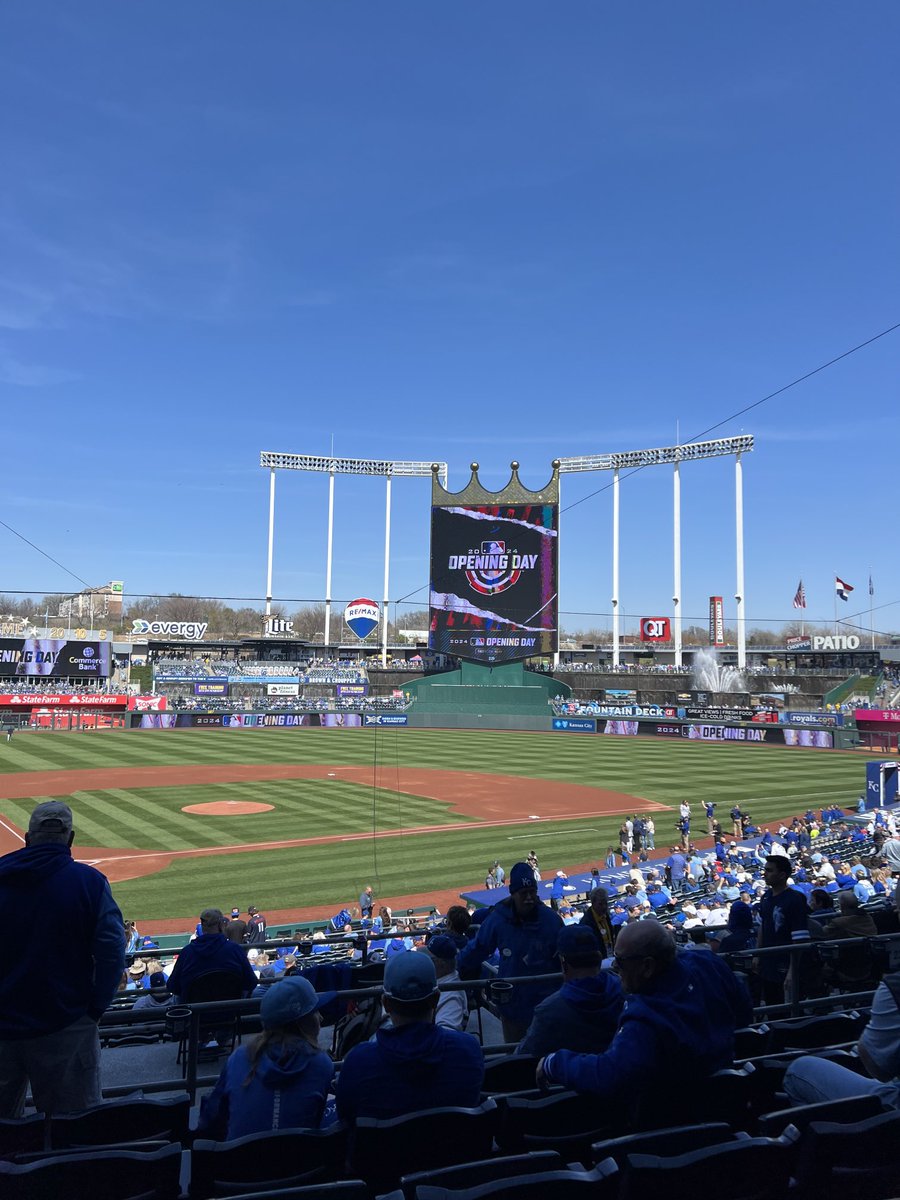 Perfect Opening Day weather. Thrilled to be here.