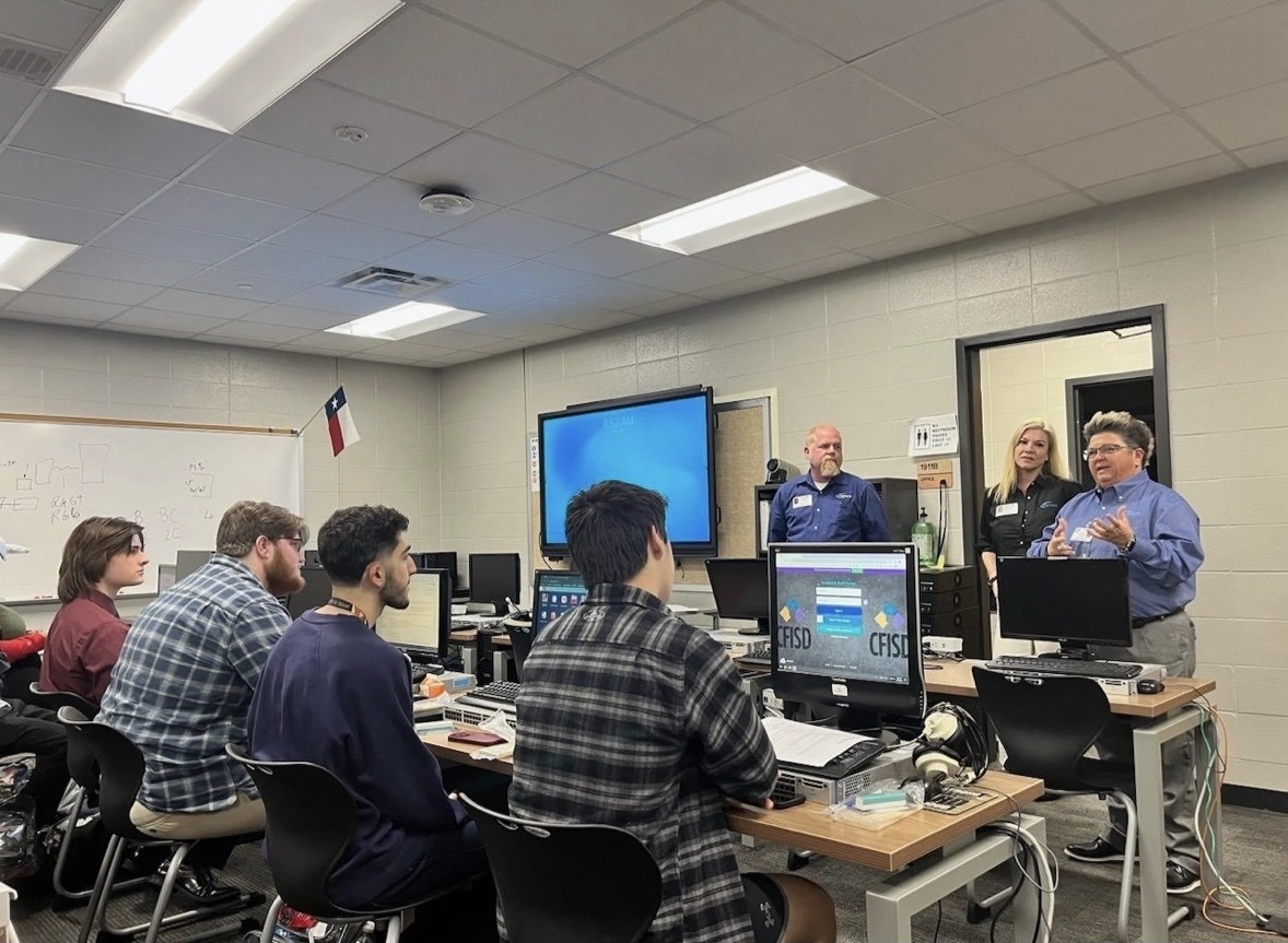 iSphereTweets's tweet image. We were honored to be involved in Cypress-Fairbanks ISD's innovative Student Technician Practicum (STP) program, designed to equip students with the skills they need for future technology careers! #EdTech #SchoolTechSupport #StudentEmpowerment #STEMEducation