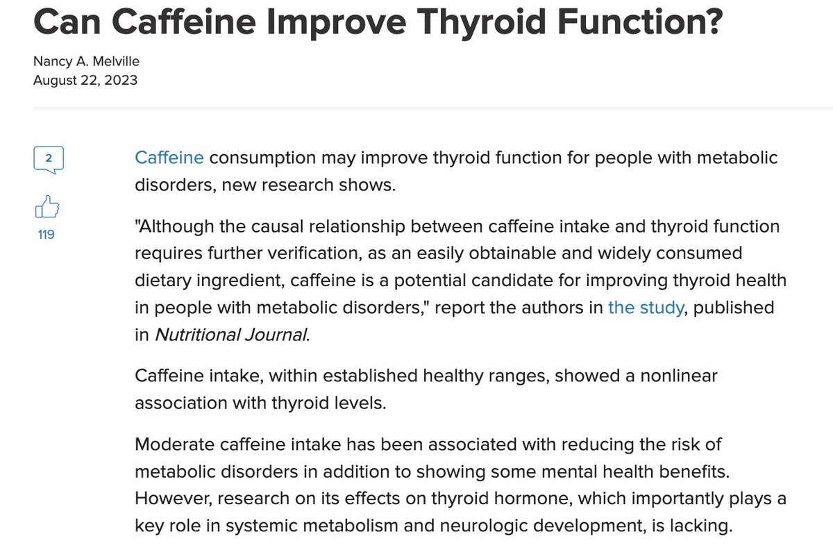 caffeine is so insanely powerful

associated with longevity, lower CVD risk
boosts progesterone
increases thyroid function
lowers NAFLD and liver cancer
boosts metabolism
boosts T after working out
improves mood

just dont drink it on an empty stomach