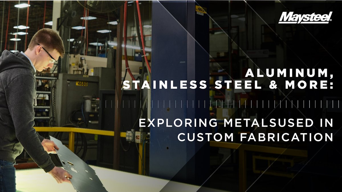 MAYSTEEL_LLC's tweet image. Not all metals are created equal. Our blog post explains the differences between aluminum, stainless steel, and other metals used in custom fabrication. maysteel.com/blog/aluminum-… #customfab
