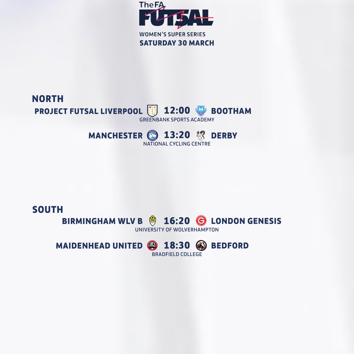 🎟️ FIXTURES for another TNT Sports weekend! Easter Weekend means the men are up first and we're inviting you to @derby_futsal local @reptonfootball for some more fast-paced action! NFS One on Sunday is ticket (below), WSS T1 on Monday is pay on the door. A nice surprise for…