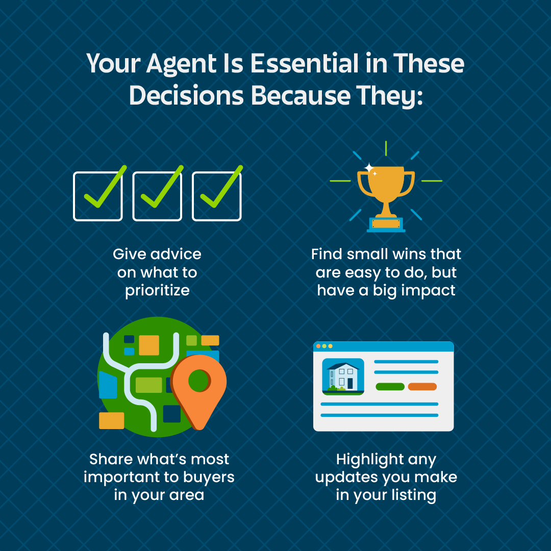 Want to sell your house for top dollar? Boosting curb appeal with small projects – without draining your wallet or time – can lead to big returns.
Let’s connect so I can help you prioritize the updates that’ll give you the best bang for your buck in our local market.