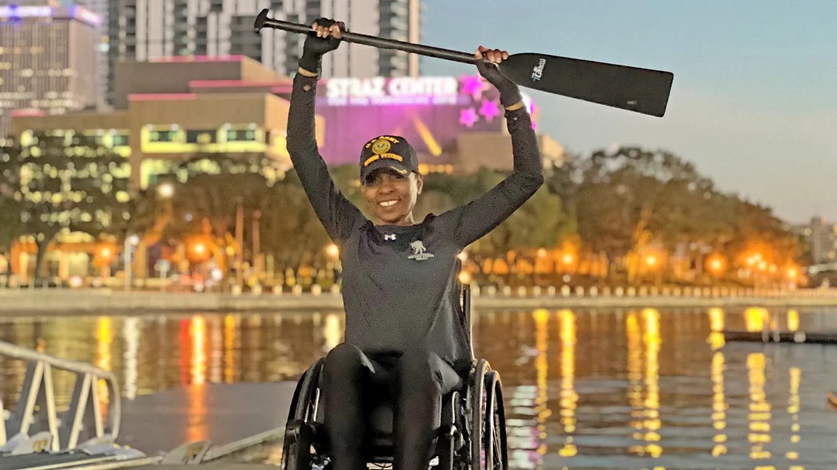 When Army #Veteran Malika Montgomery was diagnosed with MS, she knew she had to become stronger to live her best life. With the help of her @TampaVA medical team, that is what she has done. Her next challenge is the #WheelchairGames. news.va.gov/128862/mind-ov…