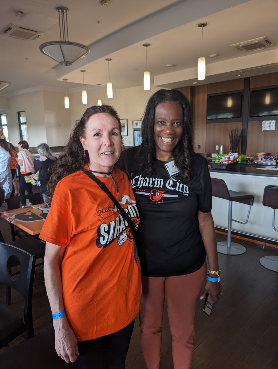 🧡 Happy Opening Day to the Orioles! 🧡 Dean Ogbolu recently attended Spring Training in Florida along with Stacey Conrad, MBA, associate dean for development and alumni relations, Nicole Nash, MBA, senior associate director of development, and many UMSON alumni.⚾ #LetsGoOs