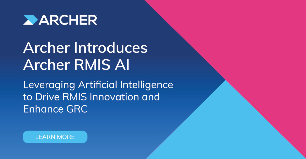 We're thrilled to introduce Archer RMIS AI, our new RMIS offering! Leveraging #AI, we're delivering an efficient #RMIS user experience and enhancing effectiveness of enterprise #GRC programs. Check it out! archer.ws/43ElQyl