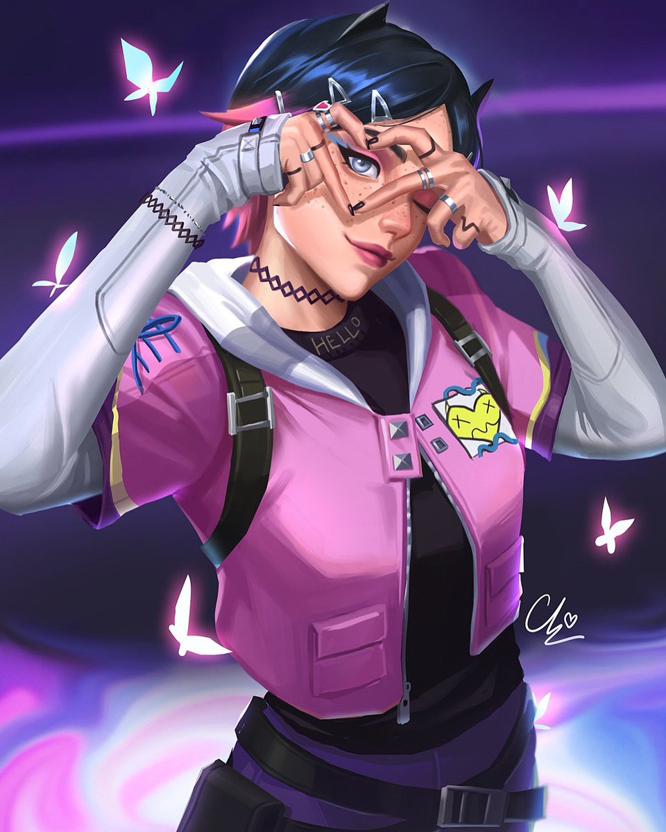 Cloveeeeee 💖💜🦋  #VALORANT #VALORANTfanart  #clove