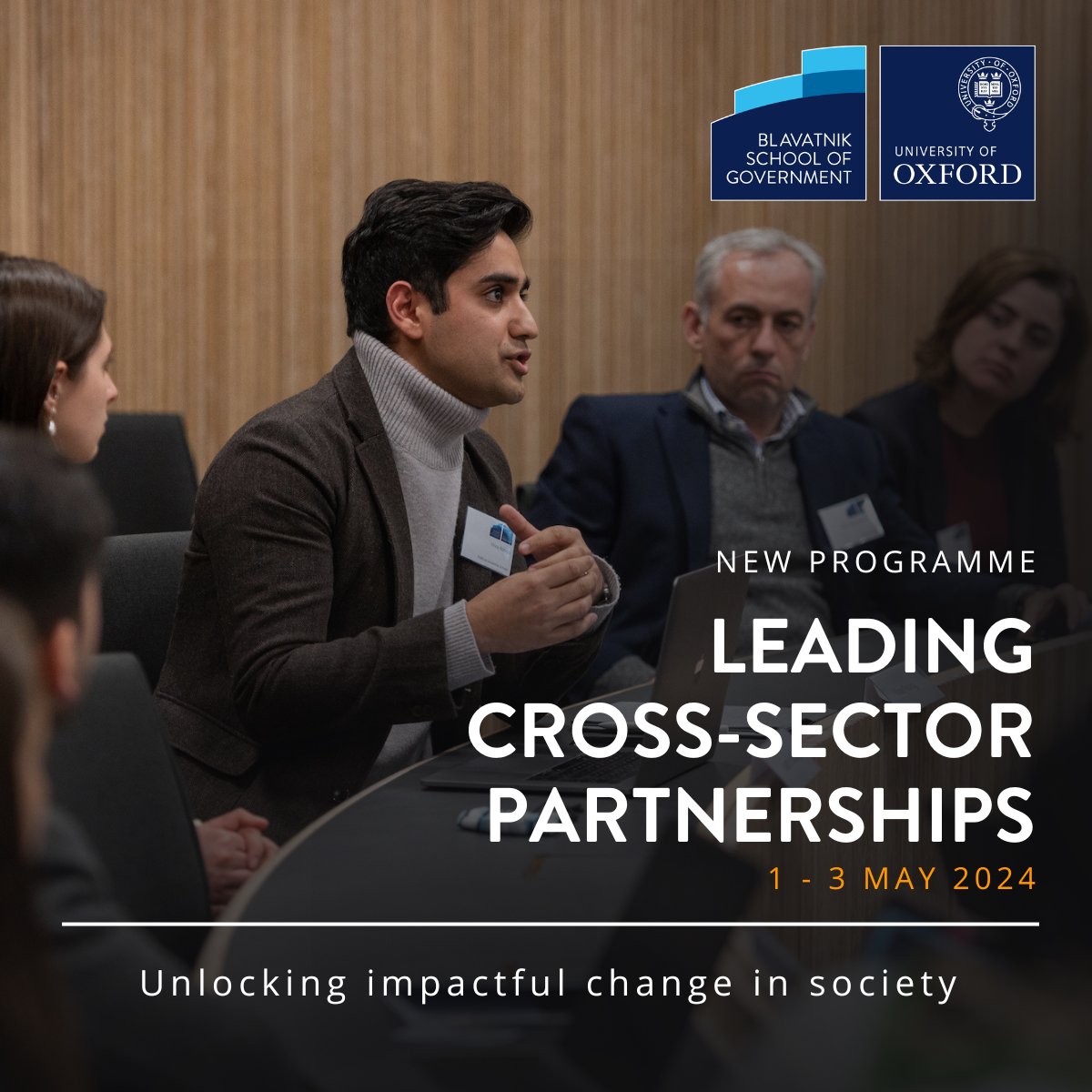 During times of turbulence and uncertainty, how can public officials effectively collaborate with external partner organisations, in both private and not-for-profit sectors? Join us in shaping the future of cross-sector collaboration: bsg.ox.ac.uk/course/leading…