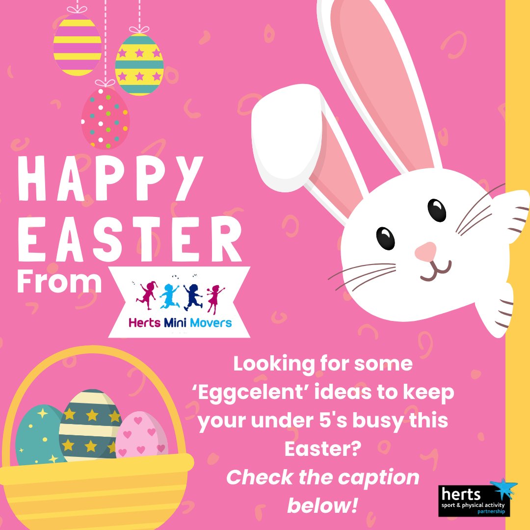 Happy (or should we say 'Hoppy') Easter! 🐰 Want to get your Under 5s moving more this holiday? We have a fun video showcasing Music and Movement ideas for your little ones! Click the link below to watch! bit.ly/E24HMiniMovers