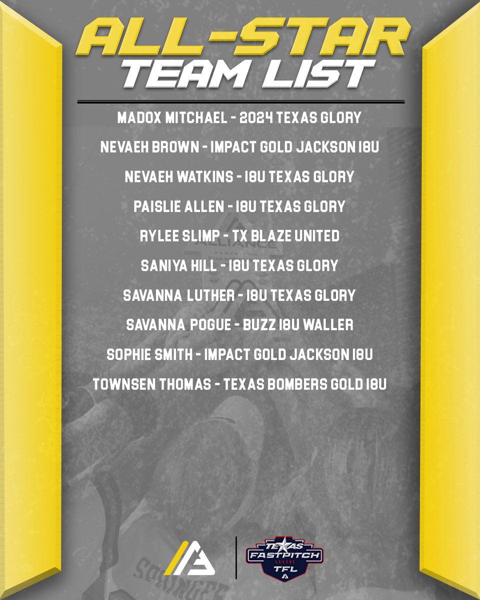 #EarnIt #AllianceEvents <a href="/TFLfastpitch/">Texas Fastpitch League</a>