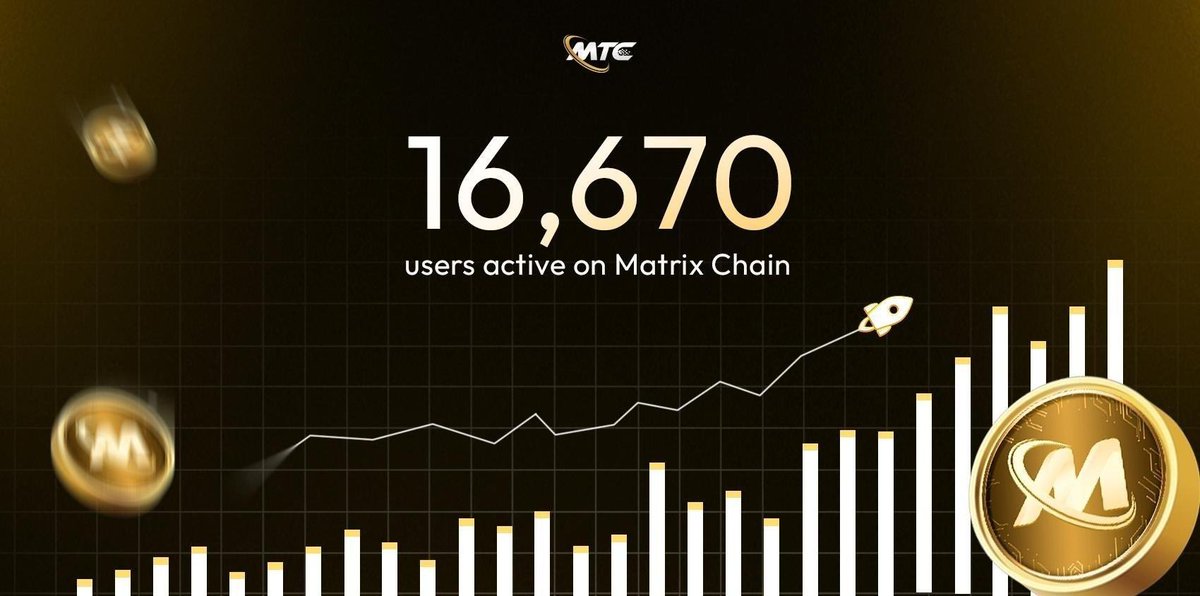 Matrix Chain: Where the Future is Built, Not Just Traded! ✨ 1️⃣6️⃣6️⃣7️⃣0️⃣ active users are building the future on Matrix Chain TODAY! 📣 This isn't just about trading, it's about revolutionizing how we interact with the Web3 world. Join the movement of 16,670 trailblazers.