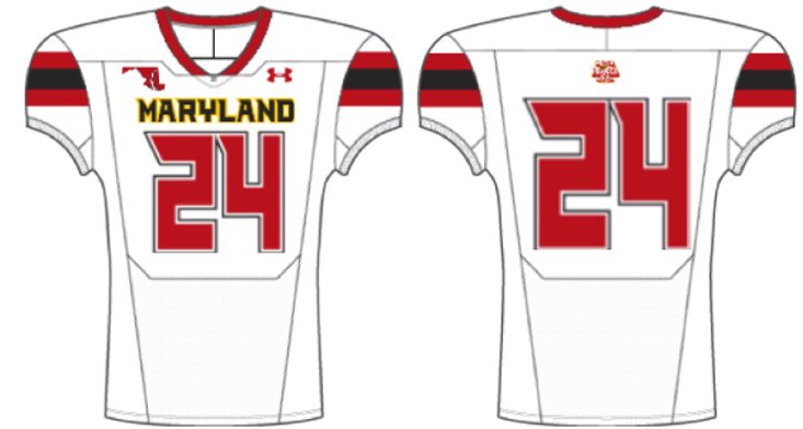 Red numbers on white jerseys this year.