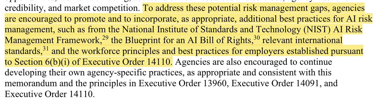 OMB released a memo that directs federal agencies to increase their risk management practices using and procuring AI. The memo is solid, but the standards it leans on are underspecified. Today @hlntnr and I published an op-ed arguing for investment in AI evaluation. 🧵