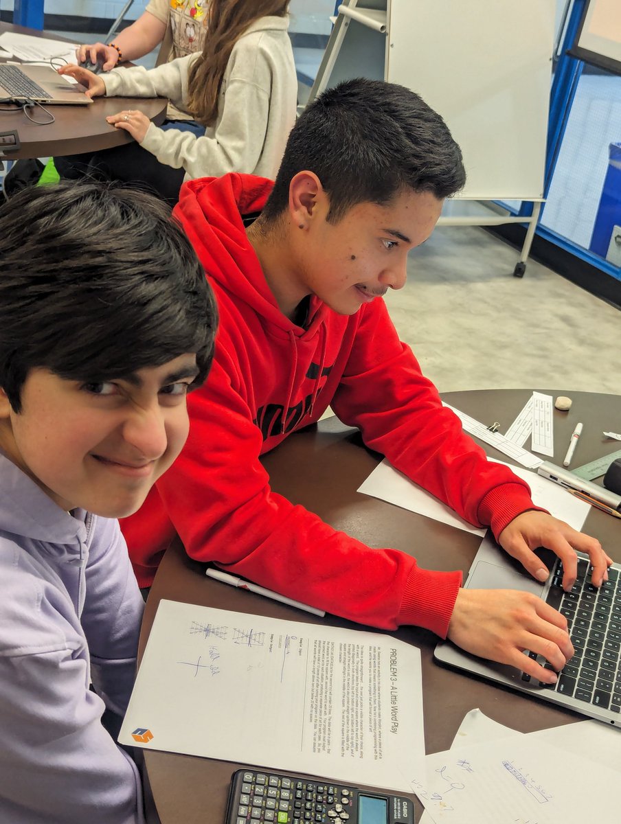 SilvaSonja's tweet image. Almost 3 hours in and they are still smiling and laughing! Keeping going @HolyCrossCSS #CodingTeam! 2 teams are currently in the top 4!