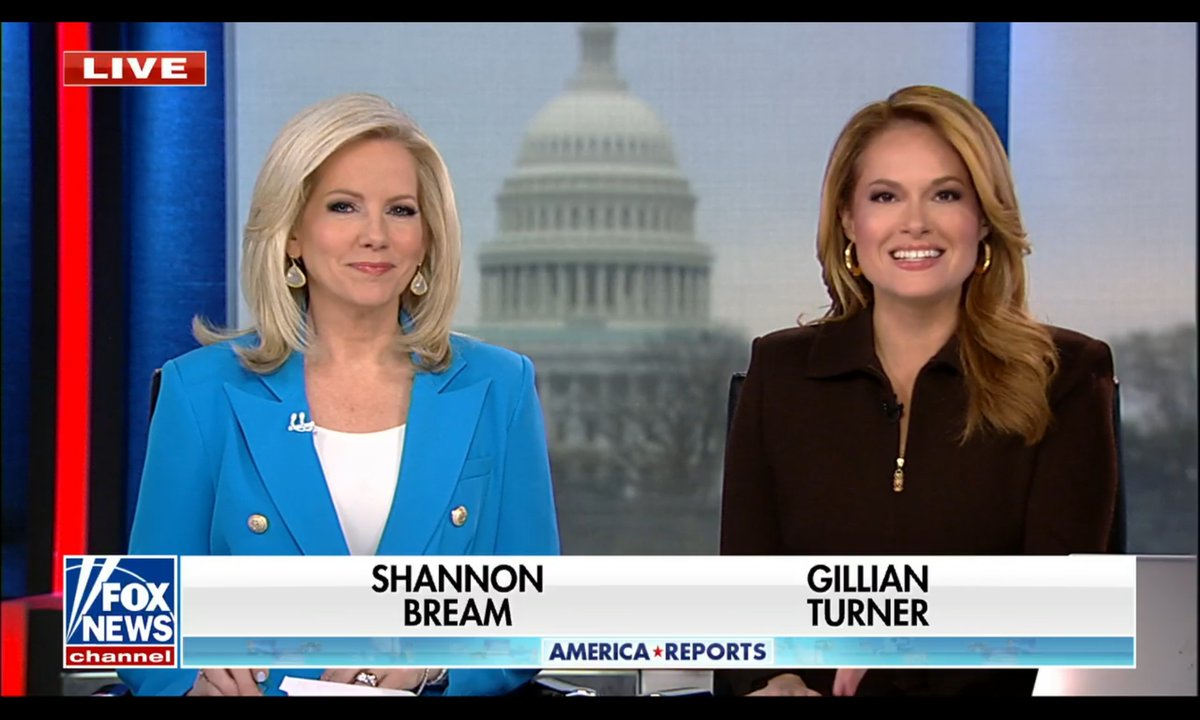 🇺🇸 @AmericaRpts on now! @FoxNews G-Force @GillianHTurner & #TheLivingBream @ShannonBream TUNE IN AND SUPPORT THESE WONDERFUL LADIES!