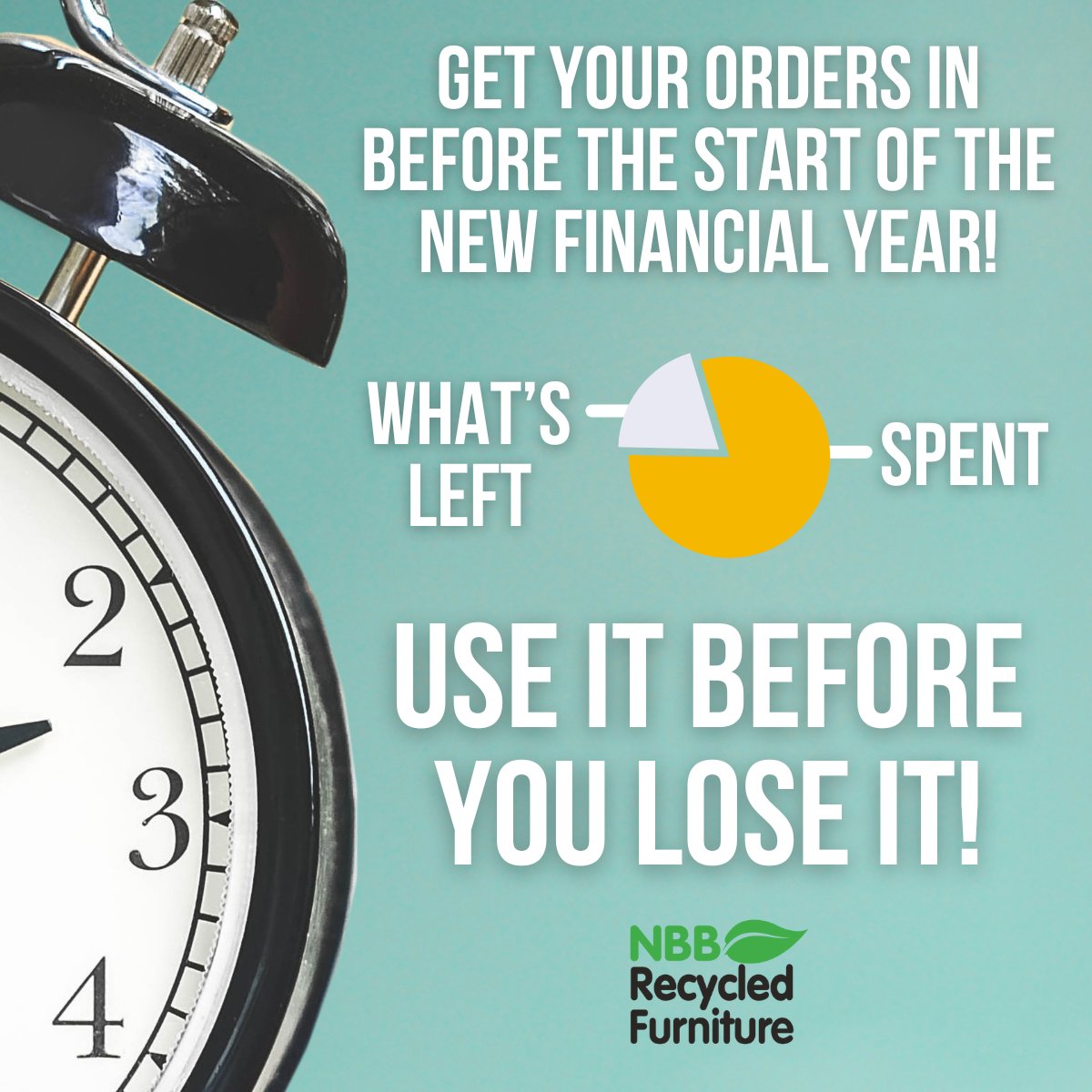 Do you have any of your yearly budget left? Make sure to get your orders in before the 5th of April 2024 and capitalise on any unspent funds! recycledfurniture.co.uk #NBBRecycledFurniture #yearlybudget #outdoorfurniture #bins #picnictables #benches #playground #fencing #easter