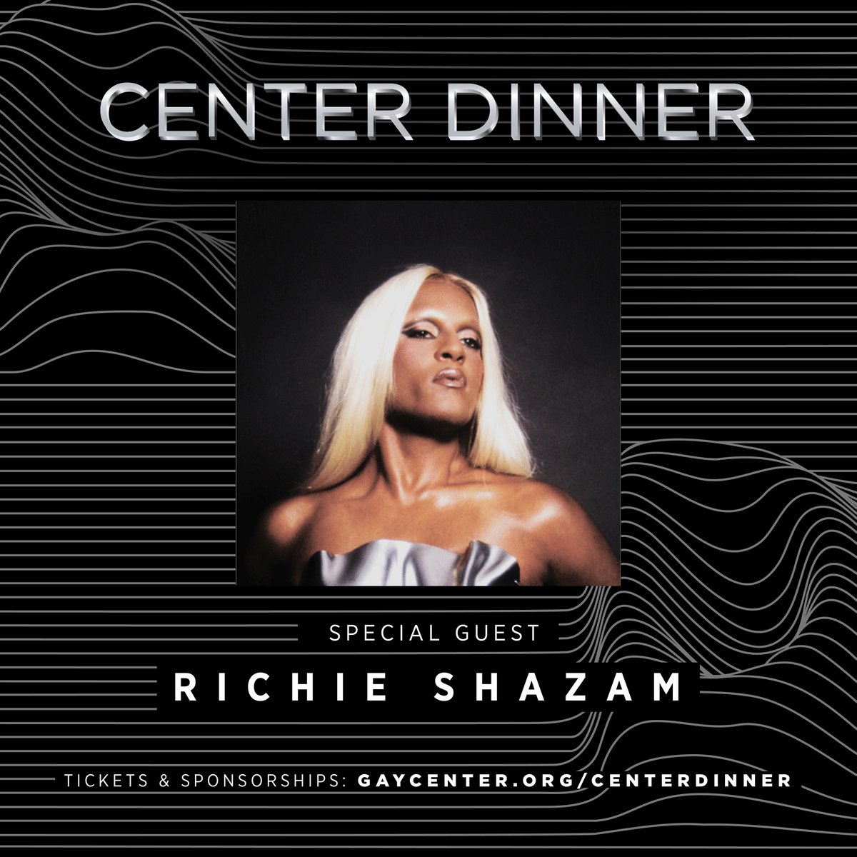 Model, photographer, and filmmaker @richieshazam will present the Corporate Impact Award to global fashion and fragrance brand @JPGaultier at #CenterDinner. 🗓️ Thursday, April 11, at 6 p.m. 📍 Cipriani Wall Street Buy tickets and sponsorships: gaycenter.org/centerdinner