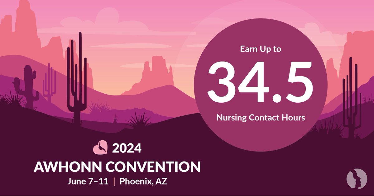 The education content for #AWHONN2024 has been meticulously crafted to meet your needs. Earn up to 34.5 #NursingContactHours when you attend the precons and full Convention. Explore the Convention schedule and make your plans to join us today. bit.ly/2txCDmu