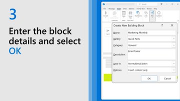 This is your time-saving tip of the day. ✉️ If you're frequently writing the same copy in emails, try creating a reusable text block: msft.it/6019cQyw7