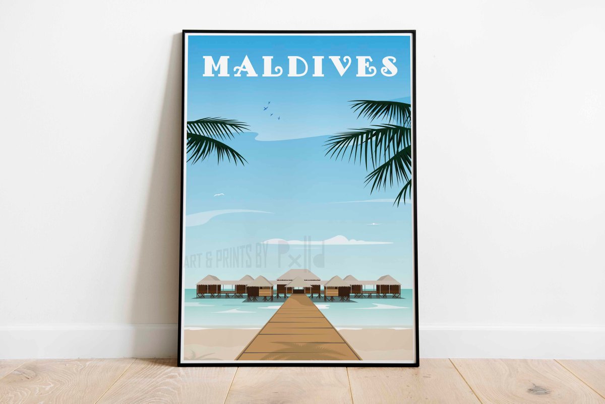 The beautiful Maldives. #maldives #maldivesislands #maldives🇲🇻 #maldiveslovers #maldivesresorts #maldivestrip #maldivesbeach #travelprint #travelposter #travelposters #etsyuk #etsyseller #etsyshop #etsyshopuk #etsystore #etsyartist #etsyart #etsyartists #etsyartprints