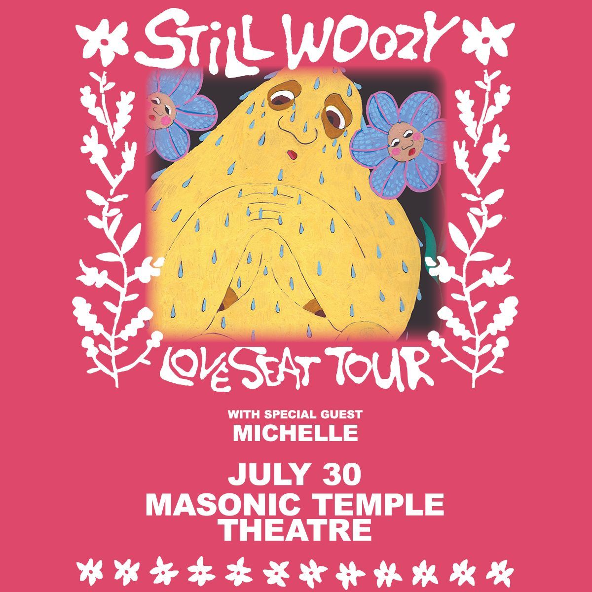 🌀 NEW SHOW 🌀 @Still_Woozy | 🗓 July 30 Venue Presale starts Thurs 4/4 | Code: FOOLS Tickets on sale Friday 4/5 at 10am 🎫: buff.ly/3PGmeXx