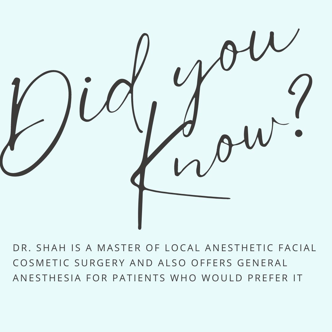 Many people don't want to go under general anesthesia. Dr. Shah knows how to perform surgery under a local anesthesia, while keeping you comfortable! #facelift2024 #ultralift #silhouettebyshah #teamshah