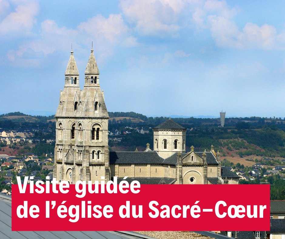 Visite guidée de l'église du Sacré-Cœur de Rodez le 11 avril à 14h30. Monument majeur du quartier du Faubourg, l'église raconte de par son histoire et son architecture, l'histoire du quartier et de son époque. Réservation et achat du billet :Office de Tourisme – 05 65 75 76 76