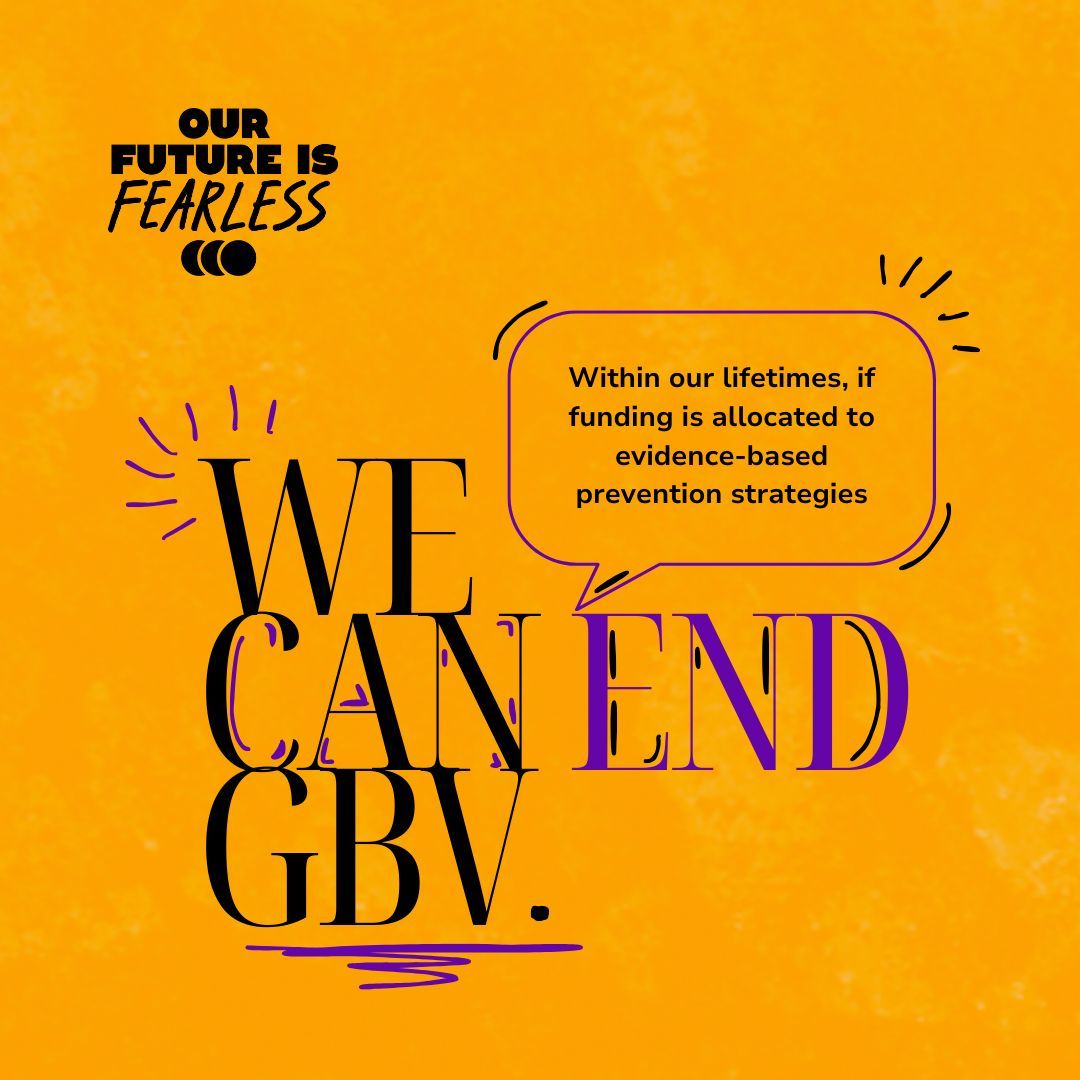 Gender-based violence can end in years, not lifetimes. We need fearless funding for a fearless future. I/we stand with The Accelerator for Gender-Based Violence Prevention, urging governments worldwide to prioritize GBV prevention funding. Learn more: buff.ly/3vrUBdS