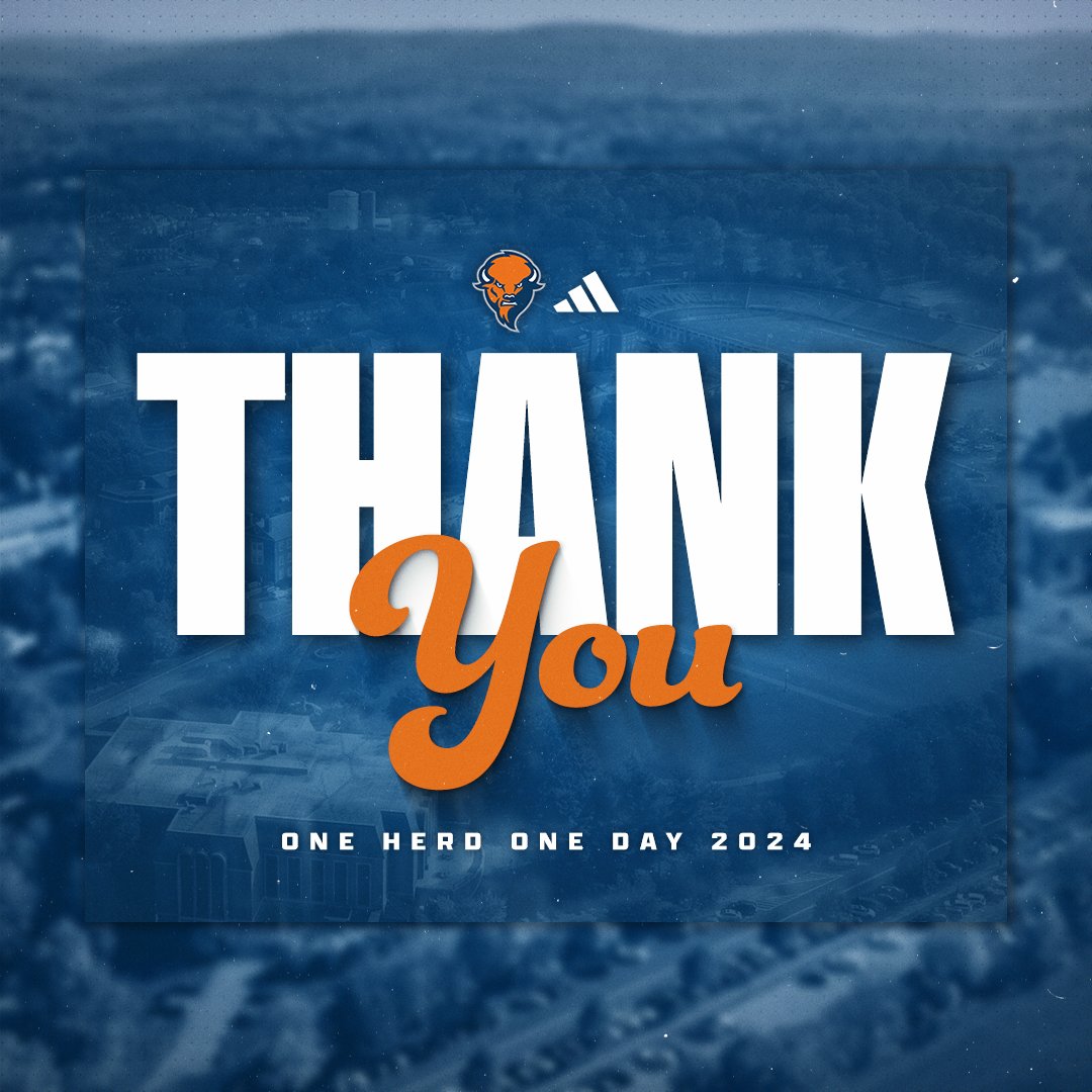 Thanks to the incredible support of over 300 donors — including #Bucknell alumni, parents, students, faculty, staff, friends, and fans— we raised over $125,000 during One Herd One Day! THANK YOU! 🤘