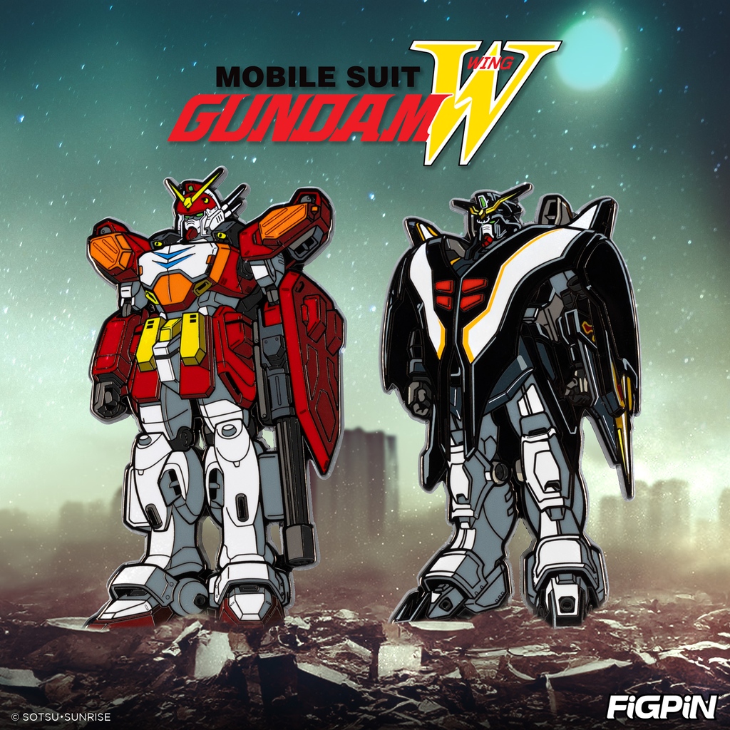 Gear up for an epic continuation for FiGPiN’s Gundam collection! From Mobile Suit Gundam Wing, Gundam Deathscythe Hell (1603) and Gundam Heavyarms (1604) are now available on the FiGPiN store! Both Gundam Mobile Suit enamel pins have a limited edition run size of 500 units!