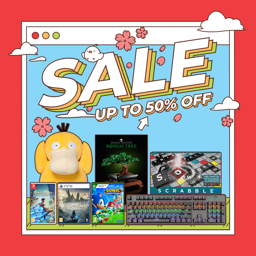Keep the whole family busy this half term with up to 50% off this Easter SALE! 🐰 Explore 100's of deals for toys, tech and gaming. 🎮📱🧸️ Shop SALE in-store and online 👉 game-digital.visitlink.me/jRX5QT