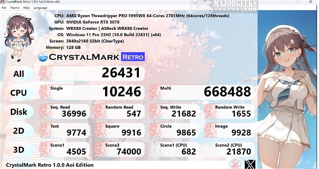 majorgeeks's tweet image. New! CrystalMark Retro allows you to evaluate the performance of your #harddrives thoroughly.
majorgeeks.com/files/details/… #freeware #benchmark