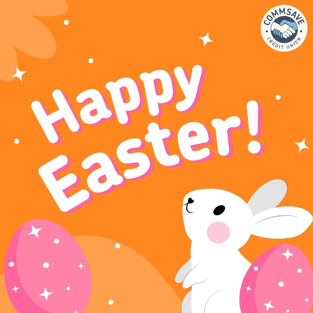 We will be closed for the Easter Weekend! 🐰🐣 You still have 24/7 access to your accounts via our mobile app and online banking. Happy Easter to those celebrating and we hope everyone has a lovely bank holiday!💙