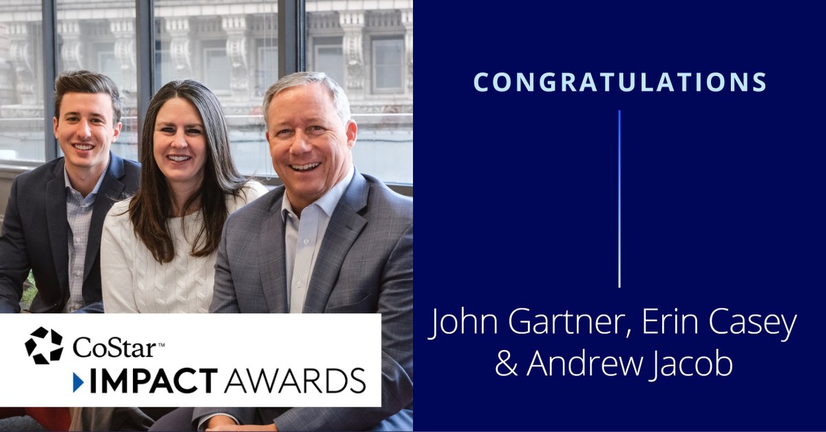 Our team has clinched not just one, but TWO CoStar Impact Awards for 2024! A massive round of applause to John Gartner, Erin Casey & Andrew Jacob for their exceptional efforts in securing the Sale/Acquisition of the Year Impact Award for the Cincinnati/Dayton regions.