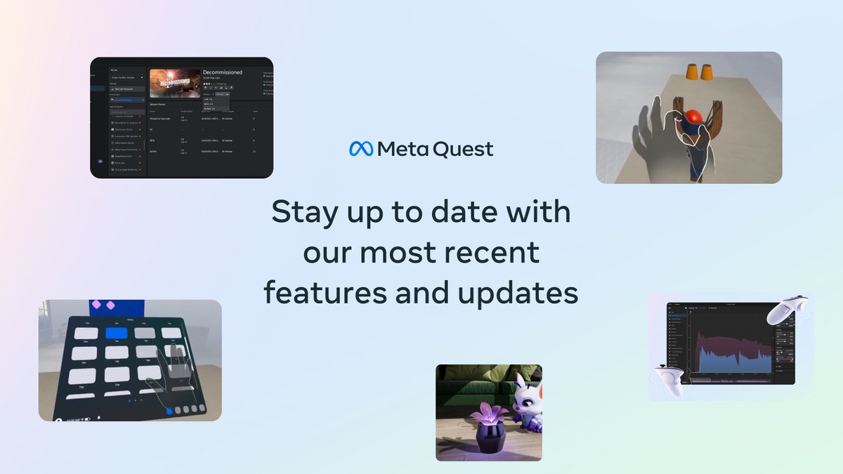 At Meta, we’re always looking for ways to improve our products and tools for our developer community. Today, we’re excited to announce various upgrades to our products and tools with our Meta Quest v61-63 update! 💫 ocul.us/3vuhfT0