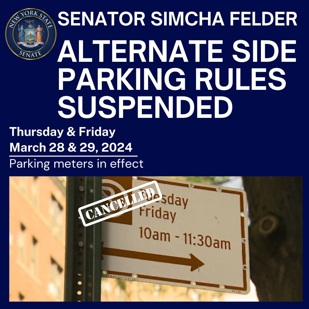 Senator Simcha Felder (@NYSenatorFelder) on Twitter photo 2024-03-28 17:03:03