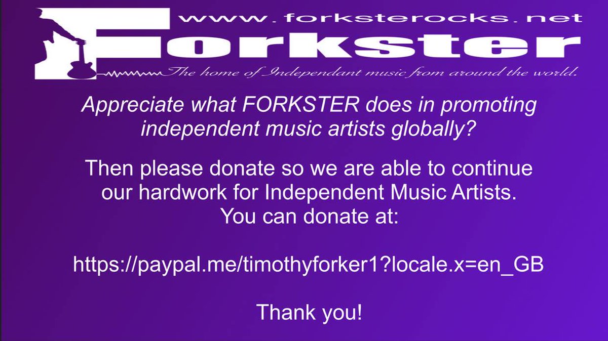 #FORKSTER paypal.me/timothyforker1… @3mindblight @DorstenMusic @industrial112 @TheIncurablesMI @Tama_Voublys @SonyaYbarra @Tama_Voublys @skaman67 @ZJProz @TraceMess_469 @katyekellyeand1 @JeffPanzer2 @mymusicliveson @TheEveryGlazer @Bemos_Band @FromGallows @TheCaesarSense…