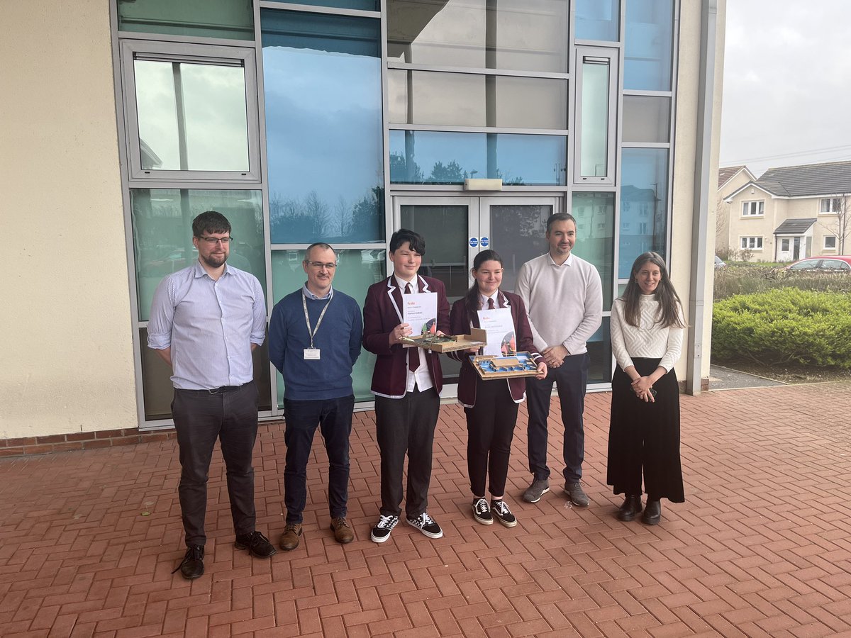 We welcomed FIDA & architects from Wellbeing Hub/Lochies School project. This was apart of FIDA competition across Clacks for young people to submit designs for the outside areas.Congrats to Emma & Harrison who were selected for work experience on the project @FuturesInst_DA