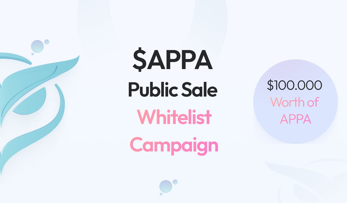 Dappers, get ready for an incredible opportunity with the upcoming launch of the APPA token! 💰 We're thrilled to announce a substantial $100,000 $APPA guarantee allocation exclusively for our community! 🎉 And here's how you can secure a guaranteed $500 allocation 👇 Go to