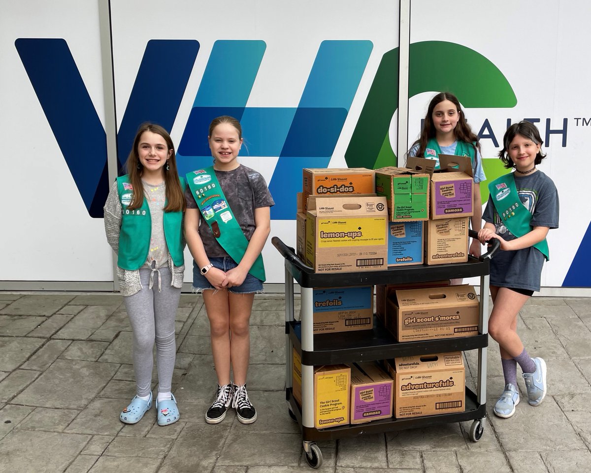 We're grateful to Girl Scout Troop 60160 for selecting VHC Health as part of their Hometown Heroes program, which donates cookies to local organizations making a difference. Thank you to these dedicated Girl Scouts for their continued generosity!