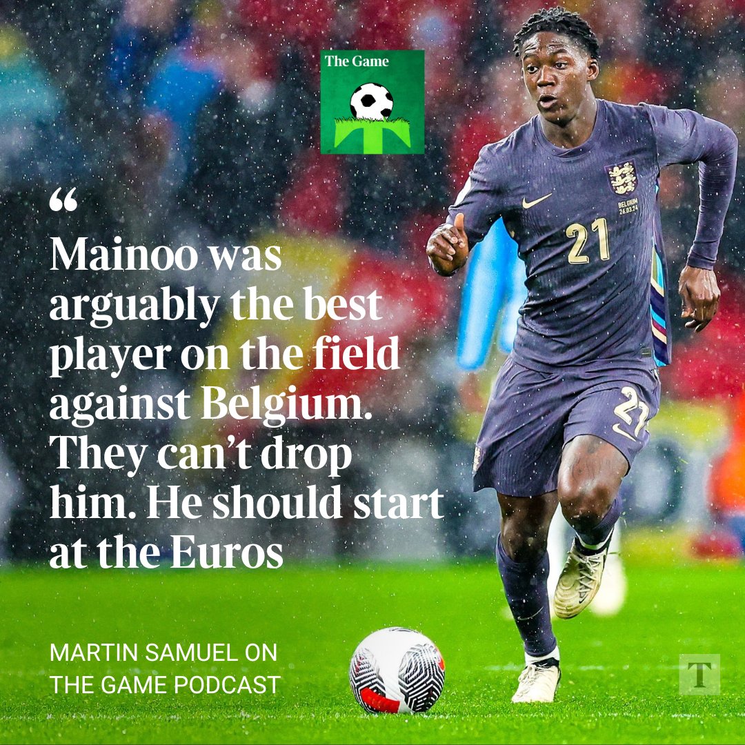 🎙️ The Game Podcast 🎙️ 🏴󠁧󠁢󠁥󠁮󠁧󠁿 Who should start for England at Euro 2024? ⚽️ The most impressive debuts 🤔 Which is the toughest manager's job in football? @_TomClarke is joined by Martin Samuel, @JNorthcroft and @GregorRoberts0n Listen: podfollow.com/the-game