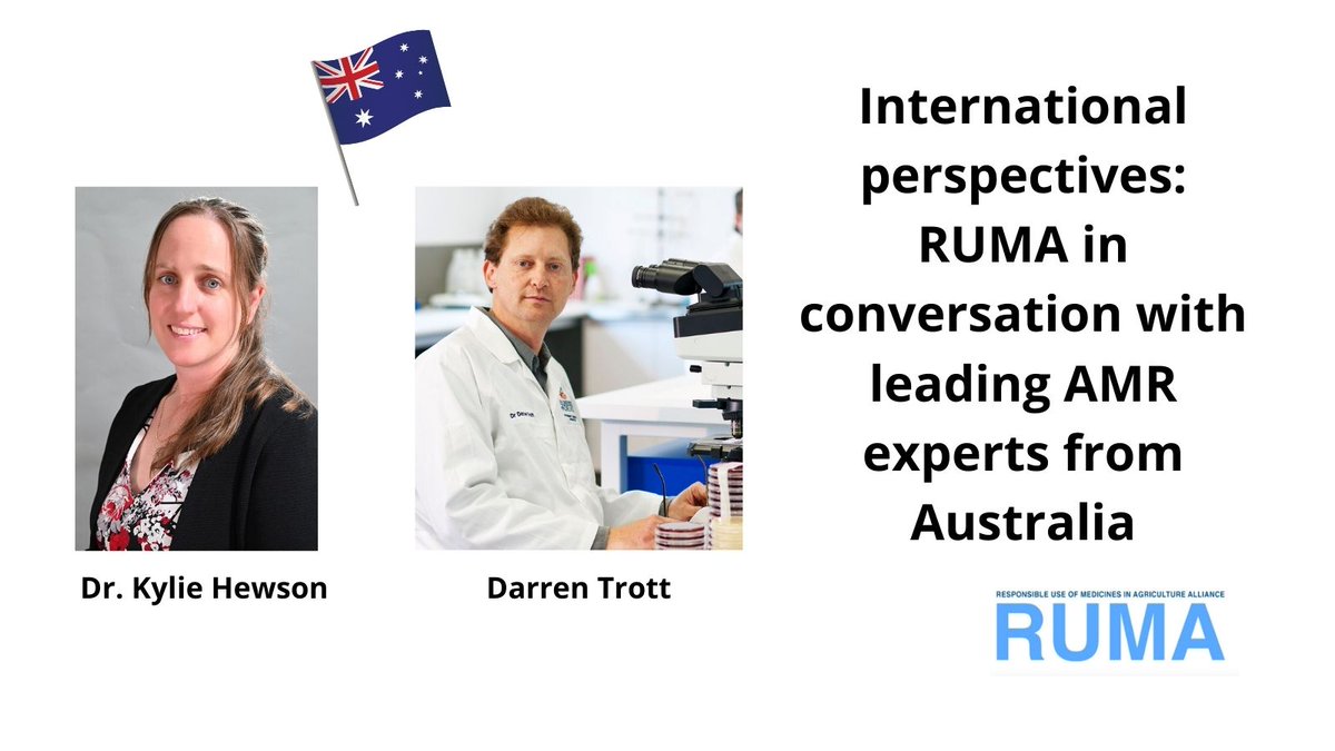 Great Read: RUMA in conversation with leading AMR experts from Australia. In the second of a series of international perspectives articles looking at antibiotic stewardship activities outside of the UK, RUMA talks to Darren Trott & Dr. Kylie Hewson to find out more about