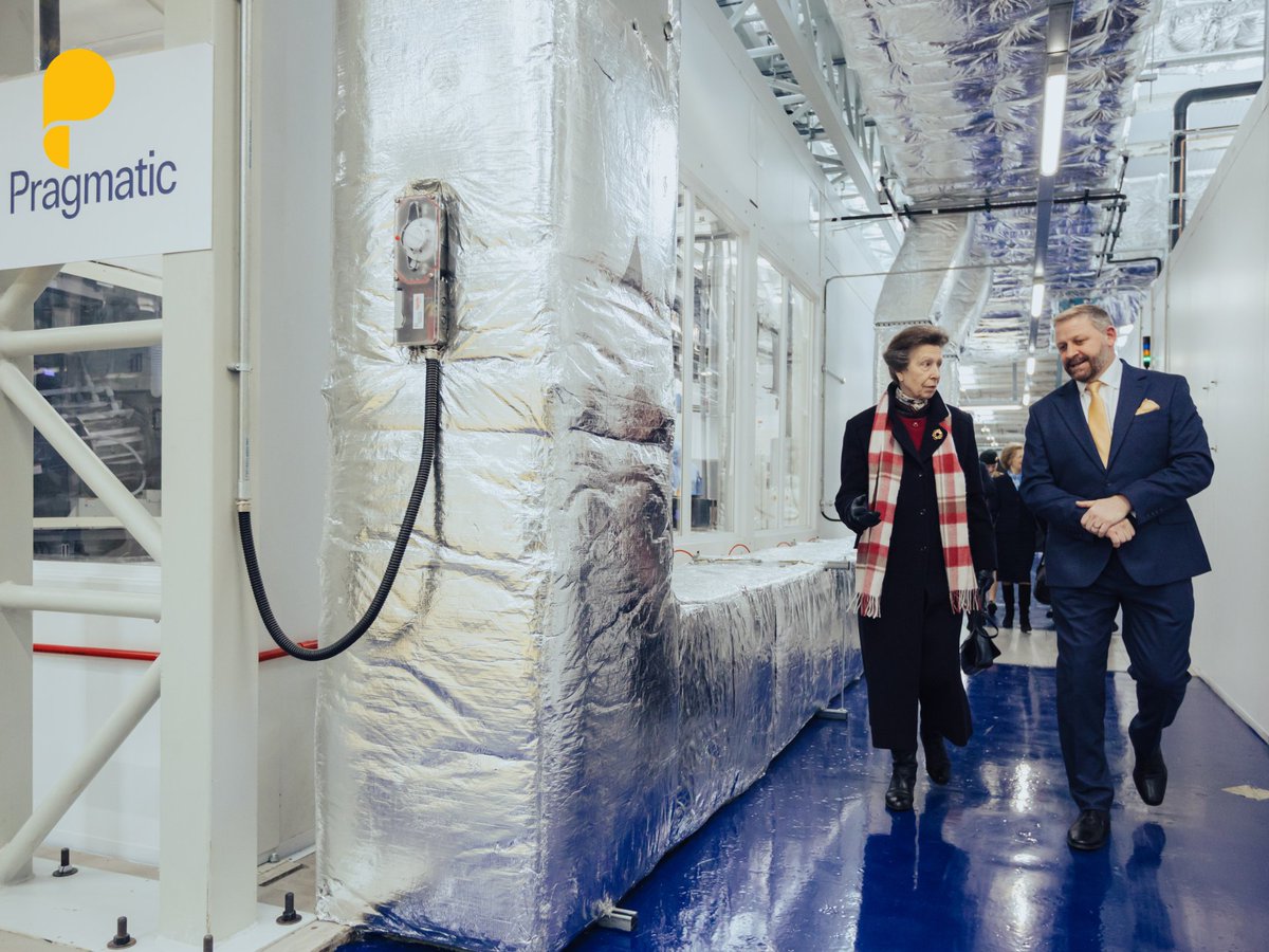A fantastic and momentous day welcoming HRH The Princess Royal to officially open our 300mm #semiconductor fabrication plant at Pragmatic Park. A big thank you to those that have been part of our journey to date and helped us achieve this milestone! @RoyalFamily #pragmaticpark
