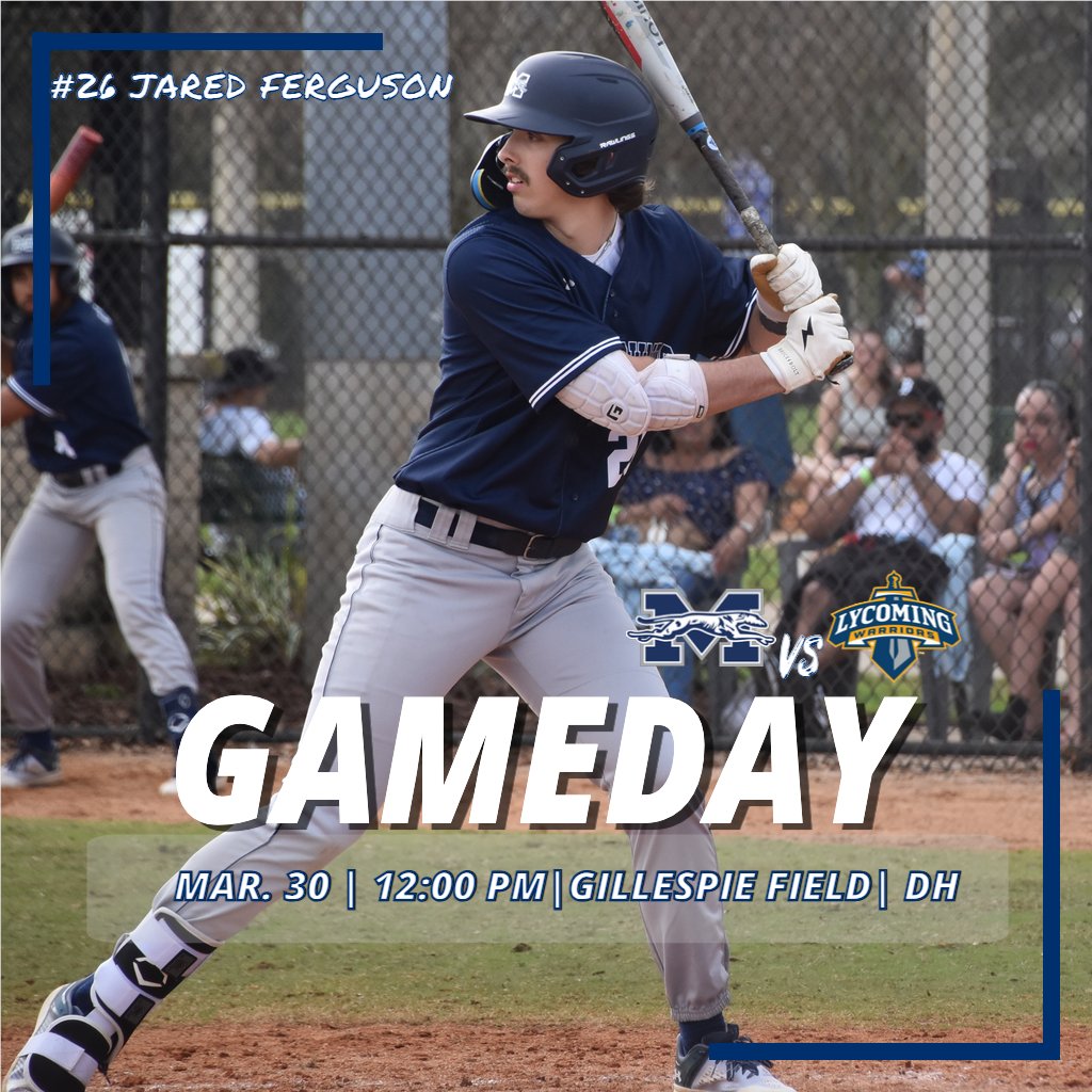 GAME DAY!!! @baseballhounds hosts Lycoming College to close out their Landmark Conference series here on Gillespie Field. First pitch of the doubleheader is scheduled for 12:00 p.m. #HoundEm