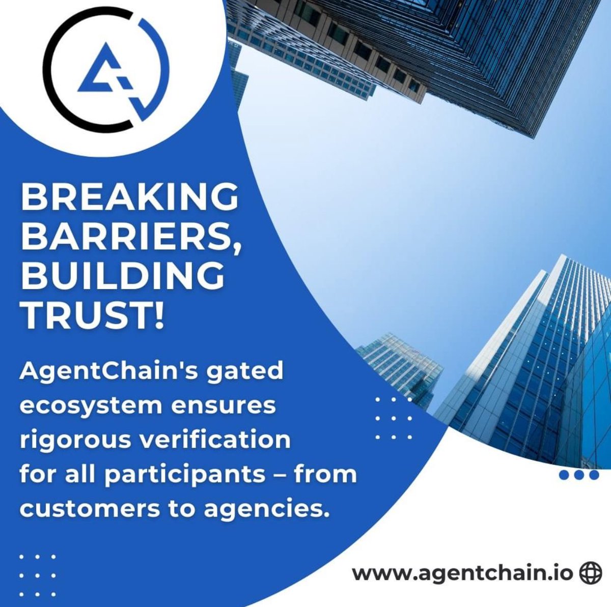 Agent_Chain's tweet image. AgentChain's gated ecosystem sets the standard. Every participant, from customers to agencies, enjoys a secure and transparent interaction. Ready to experience the future of trust? 

Join the waitlist at agentchain.io

#AgentChain  #InsuranceIndustry  #Insurance  #Trust